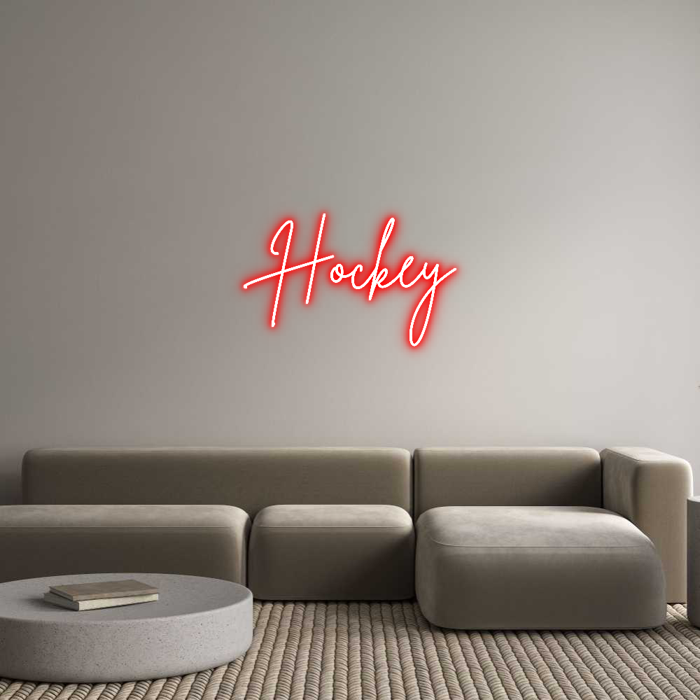 Custom Neon Sign Online Editor Hockey
