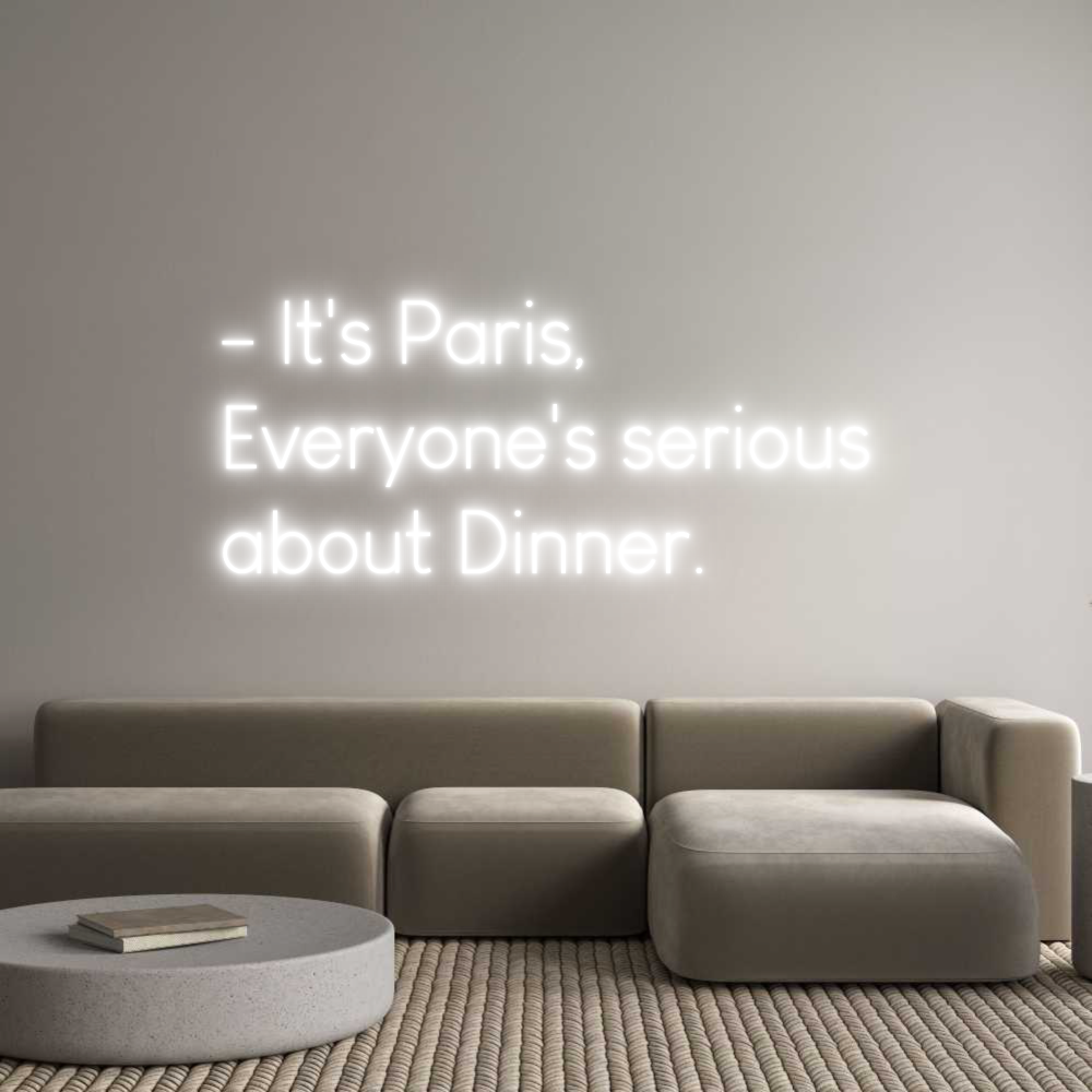 Custom Neon Sign Online Editor - It's Paris,...