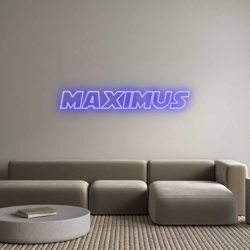 Custom Neon Sign Online Editor Maximus