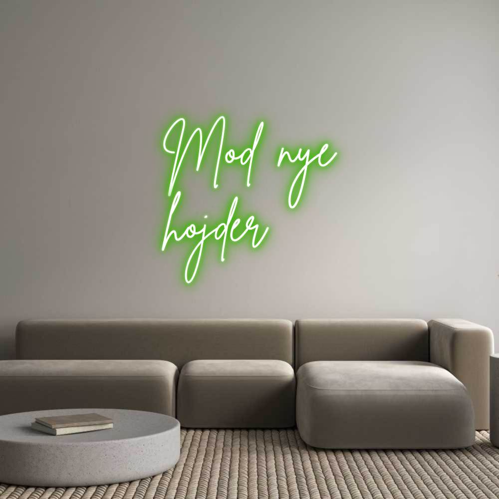 Custom Neon Sign Online Editor Mod nye
højder