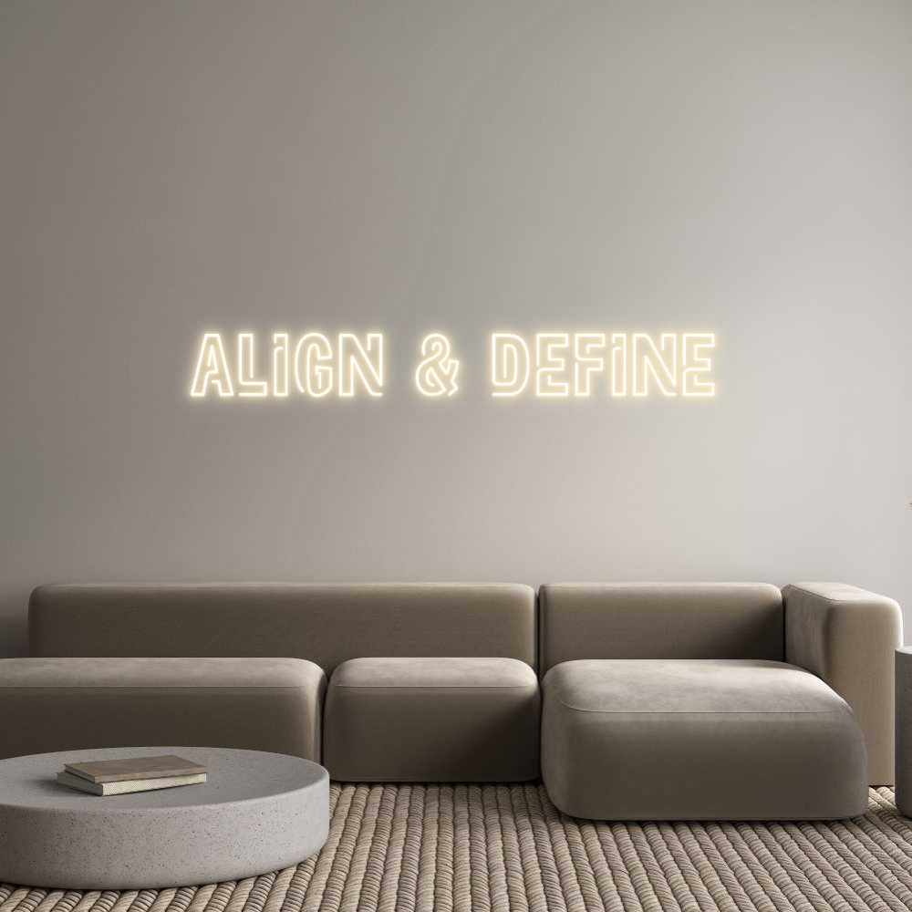 Custom Neon Sign Online Editor Align & Define