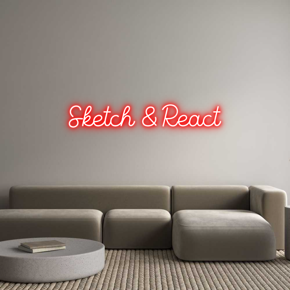 Custom Neon Sign Online Editor Sketch & React