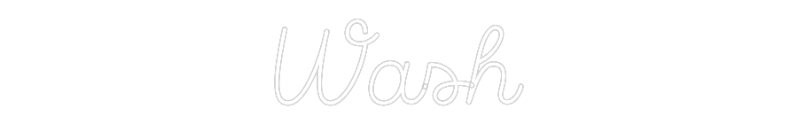 Custom Neon Sign Online Editor Wash