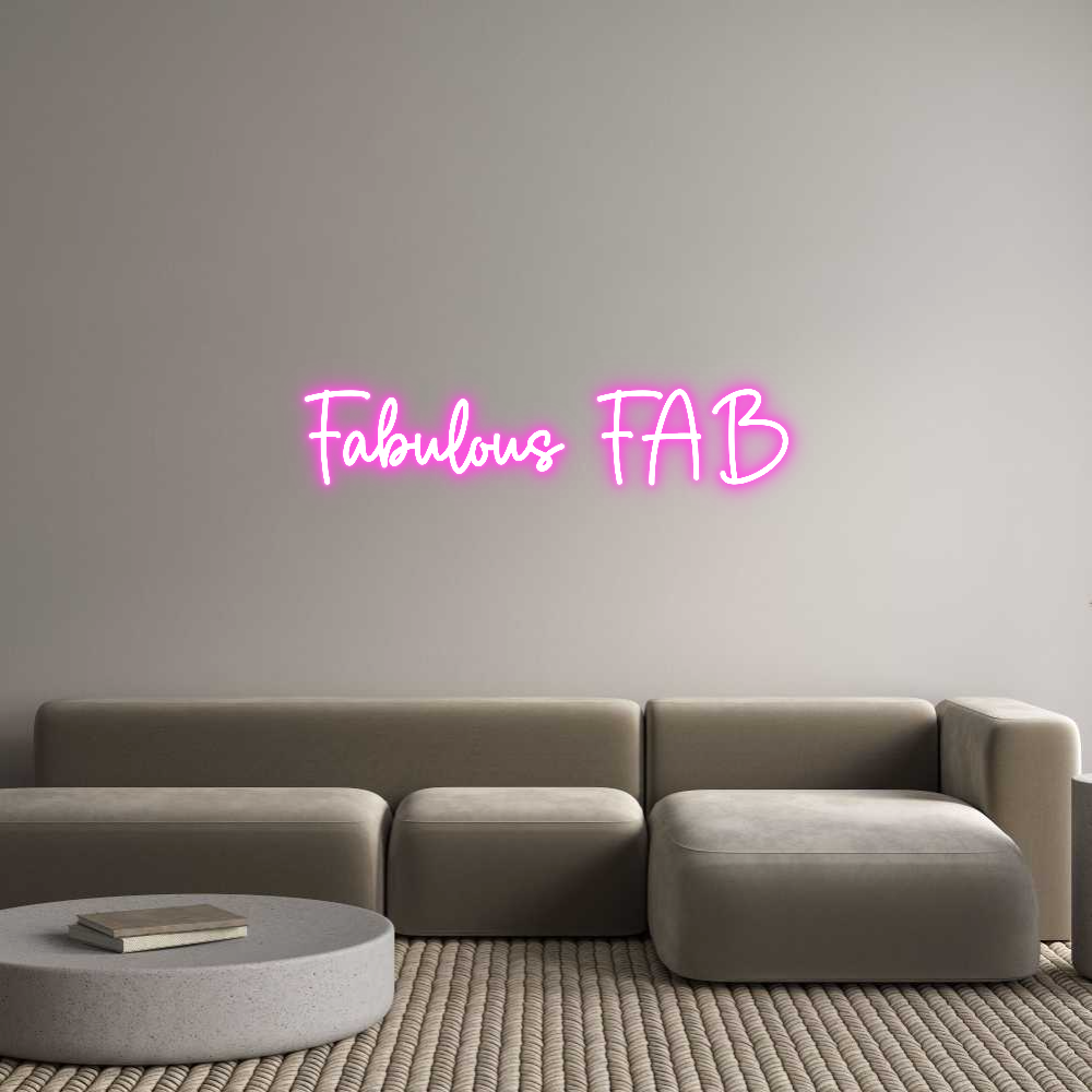 Custom Neon Sign Online Editor Fabulous FAB