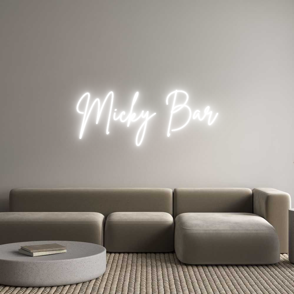 Custom Neon Sign Online Editor Micky Bar