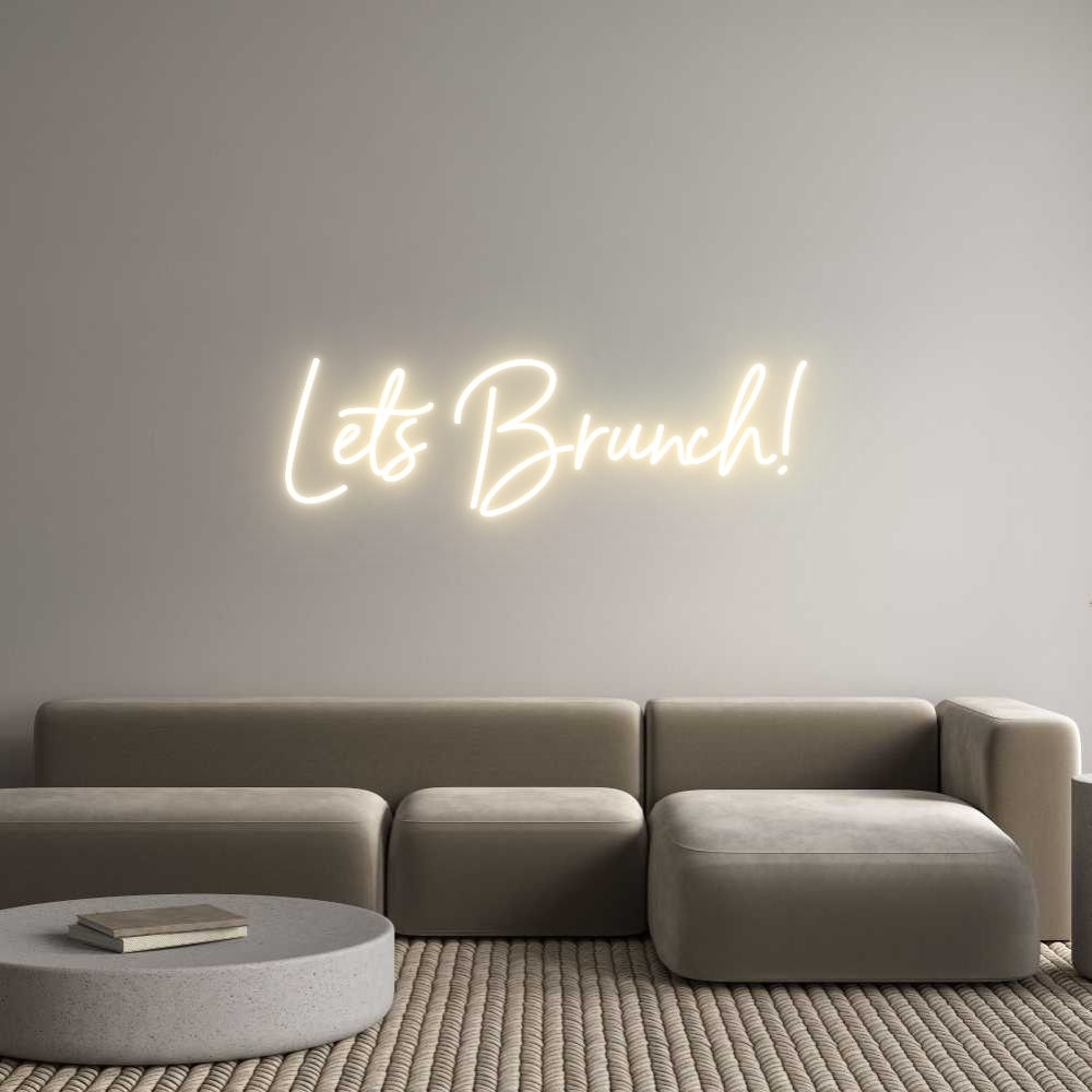 Custom Neon Sign Online Editor Lets Brunch!