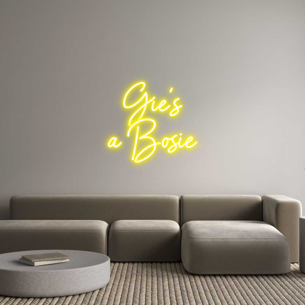 Custom Neon Sign Online Editor Gie's
a Bosie