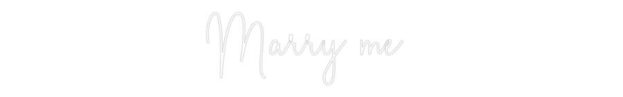 Custom Neon Sign Online Editor Marry me