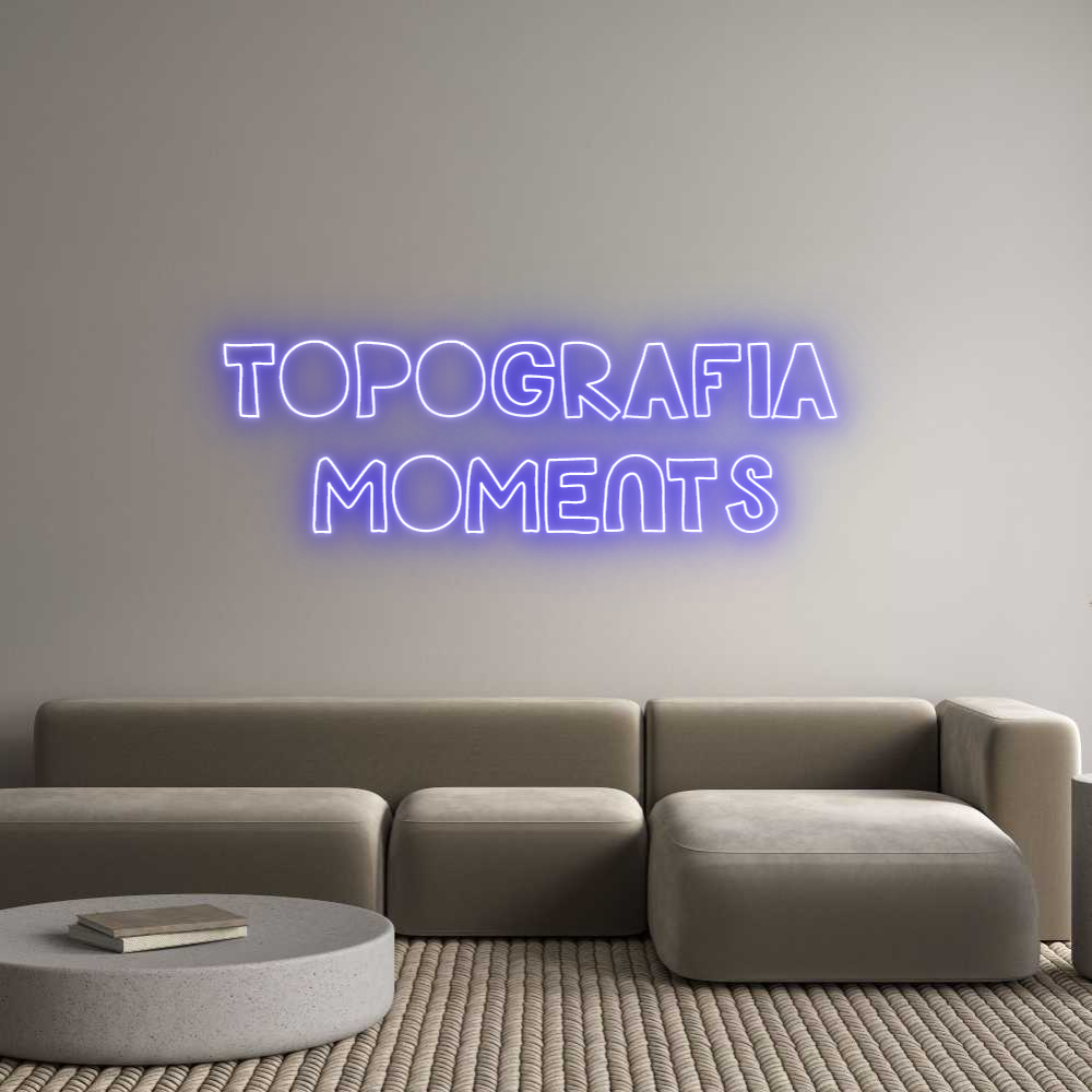 Custom Neon Sign Online Editor TOPOGRAFIA 
...