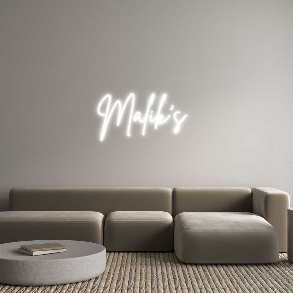 Custom Neon Sign Online Editor Malik’s