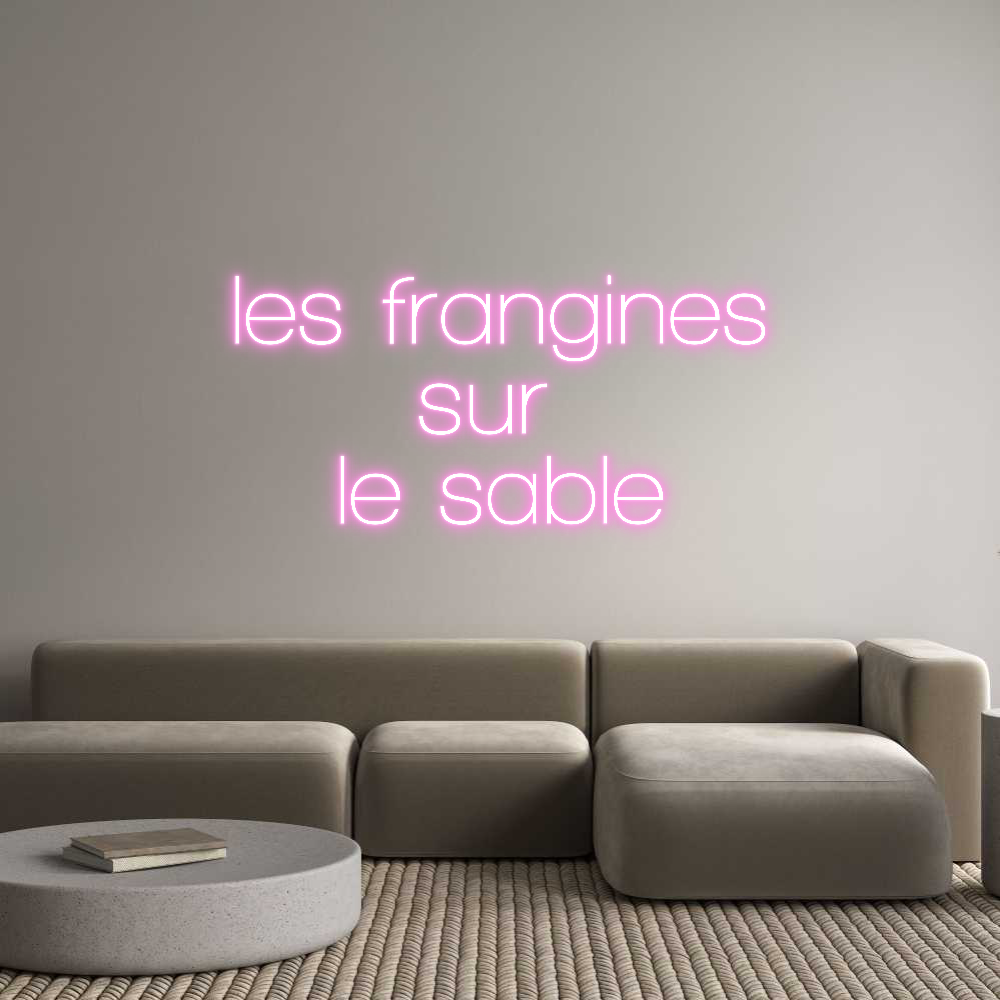 Custom Neon Sign Online Editor les frangines...
