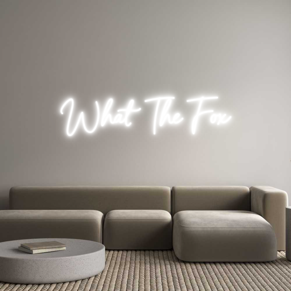 Custom Neon Sign Online Editor What The Fox