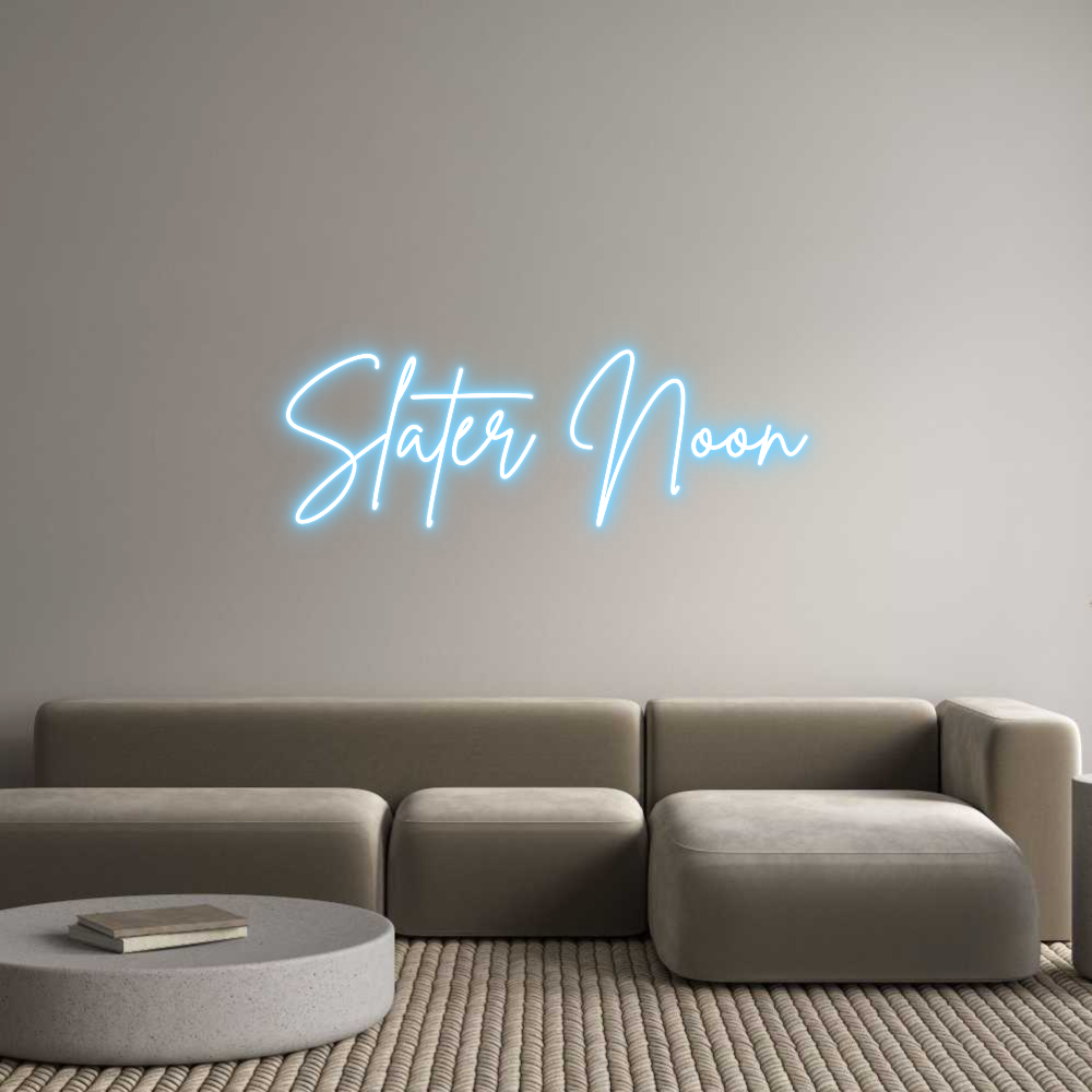 Custom Neon Sign Online Editor Slater Noon