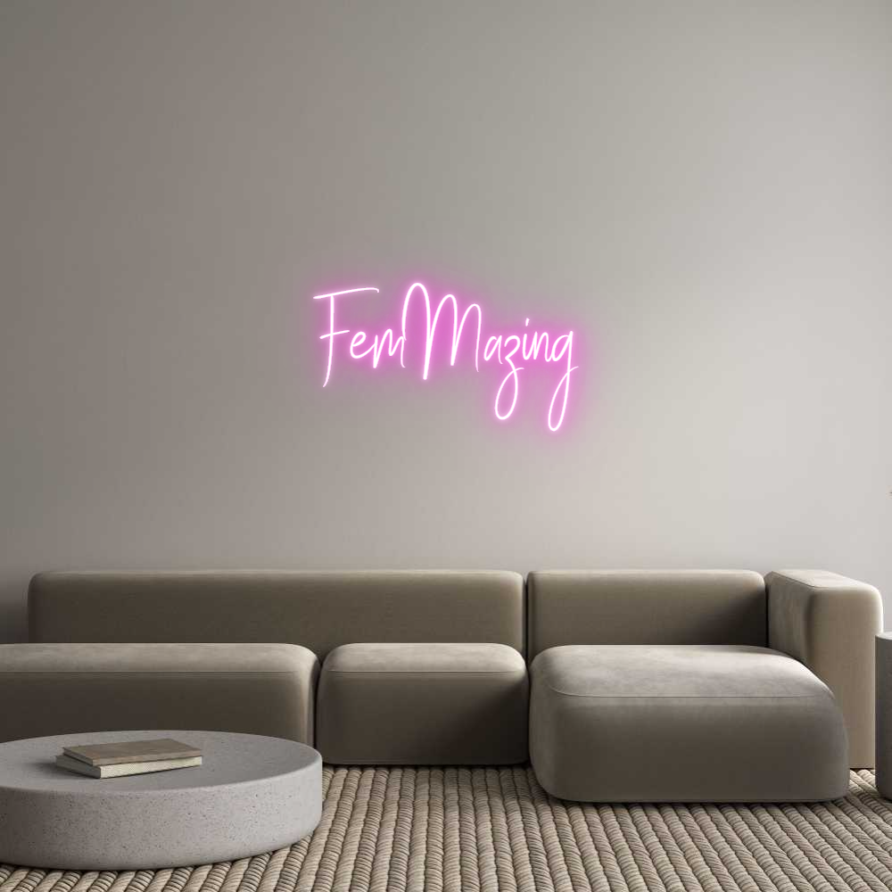 Custom Neon Sign Online Editor FemMazing