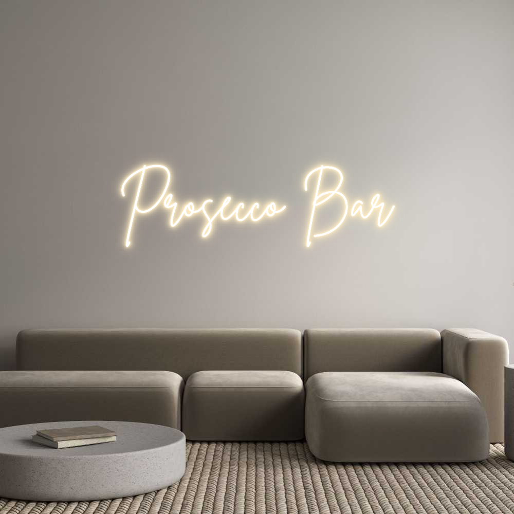 Custom Neon Sign Online Editor Prosecco Bar