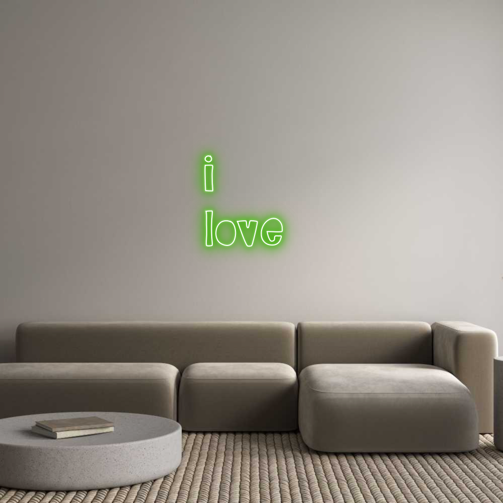 Custom Neon Sign Online Editor i
love
