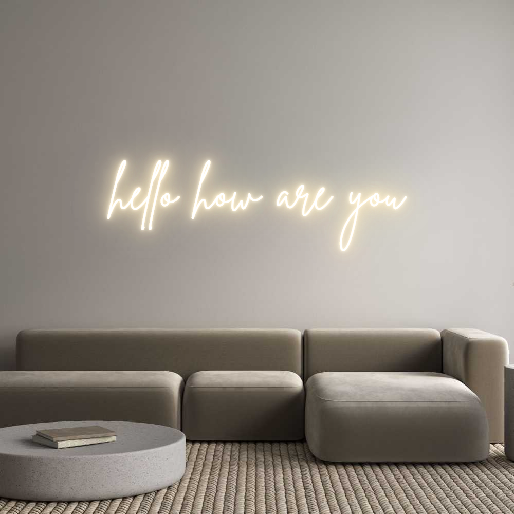 Custom Neon Sign Online Editor hello how are...