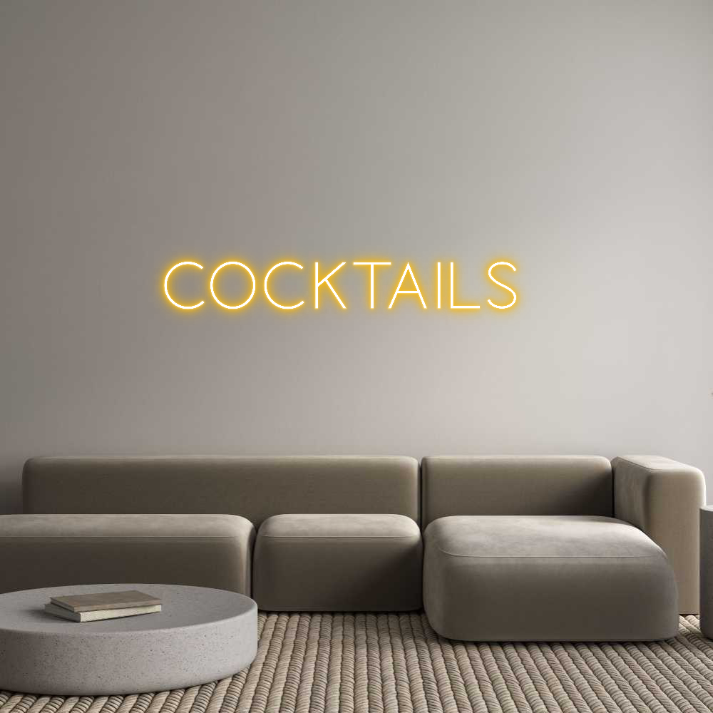 Custom Back Lit Neon Sign Online Editor COCKTAILS
