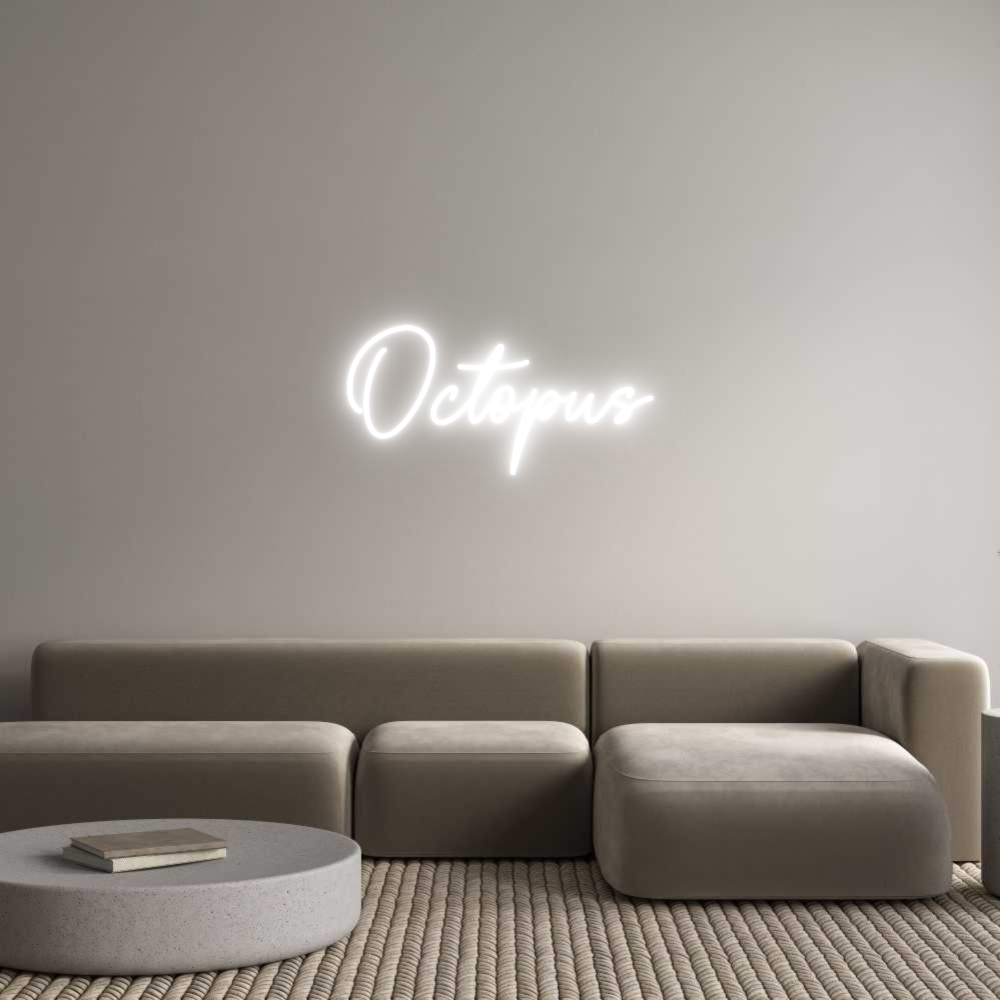 Custom Neon Sign Online Editor Octopus