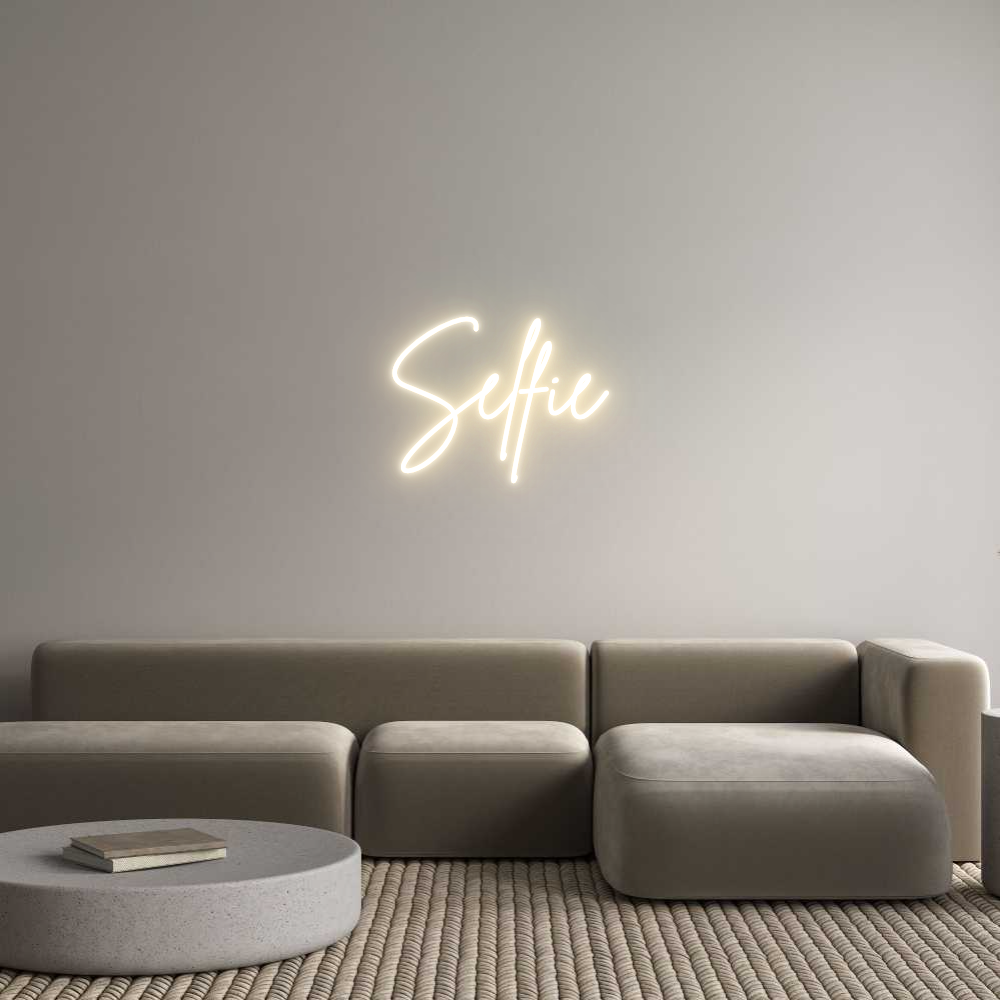 Custom Neon Sign Online Editor Selfie