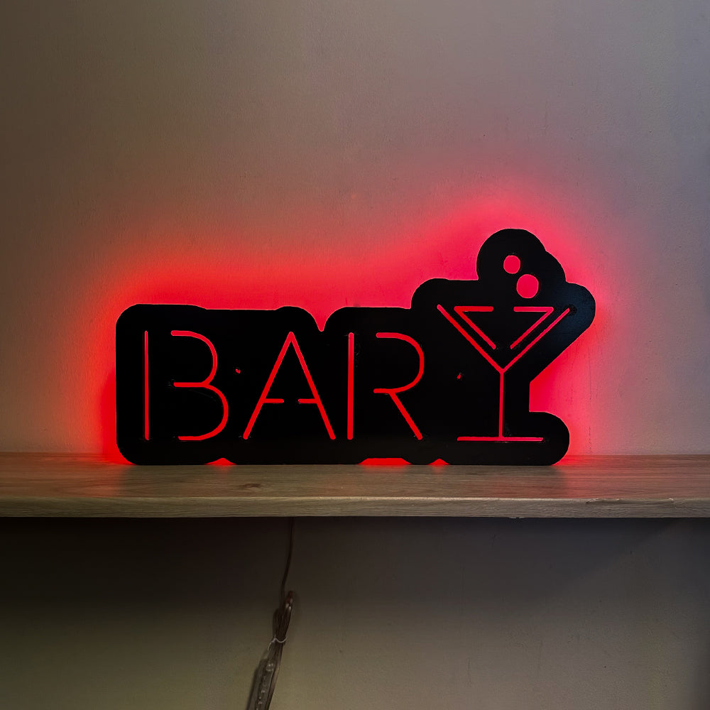 Bar Glass Backlit BRS LED Neon Sign