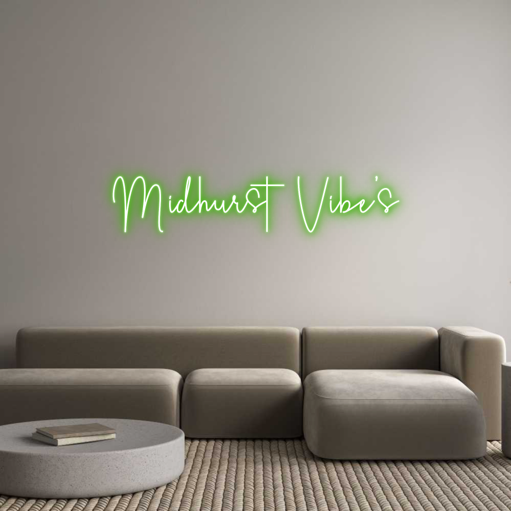 Custom Neon Sign Online Editor Midhurst Vibe’s