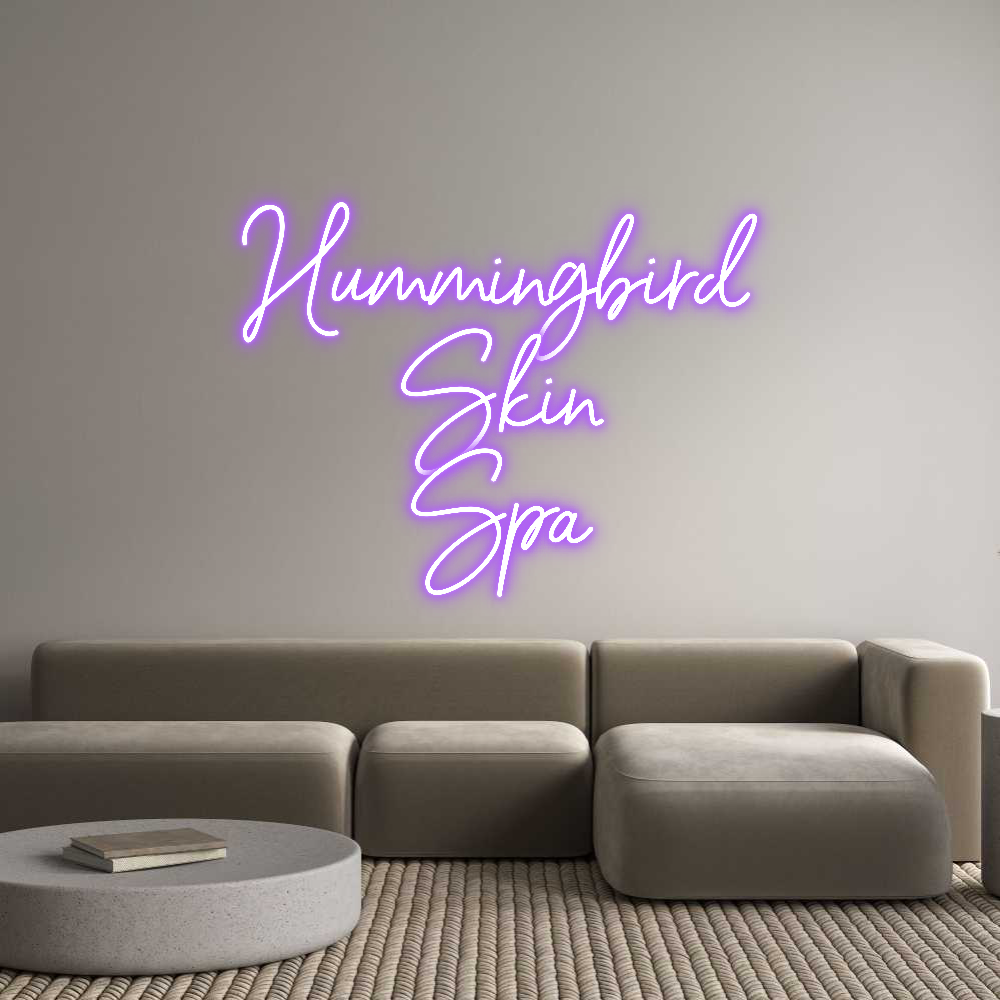 Custom Neon Sign Online Editor Hummingbird
...
