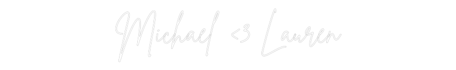 Custom Neon Sign Online Editor Michael <3 La...