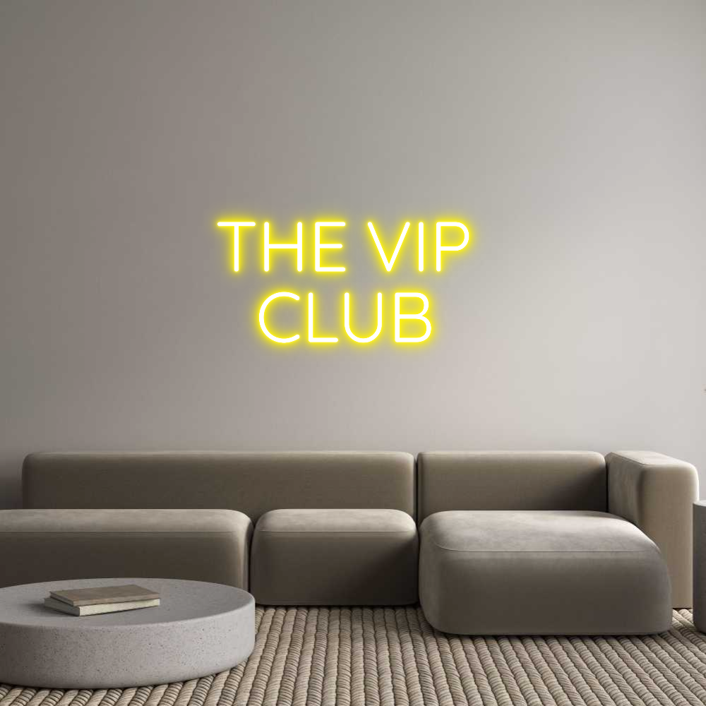 Custom Neon Sign Online Editor THE VIP 
  C...