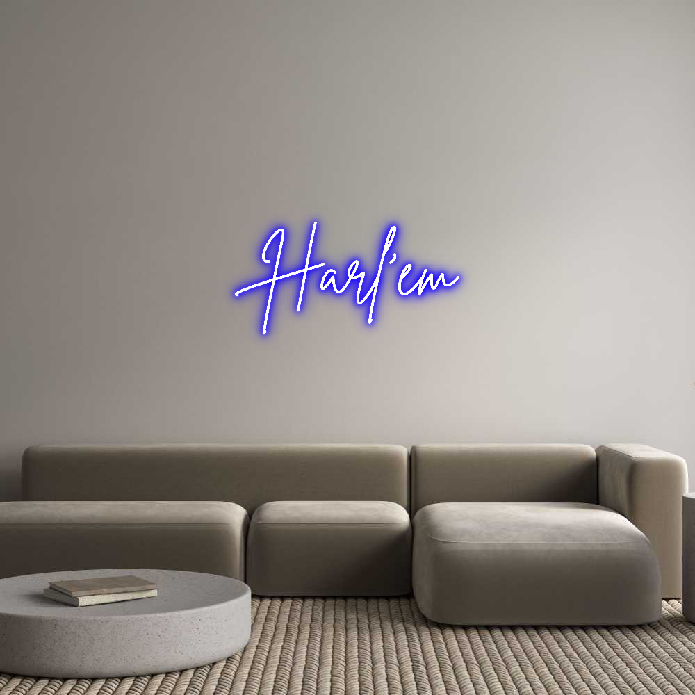 Custom Neon Sign Online Editor Harl’em