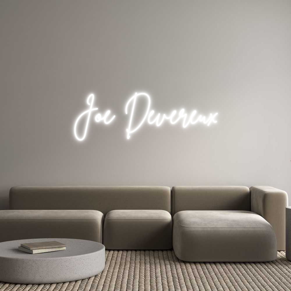 Custom Neon Sign Online Editor Joe Devereux