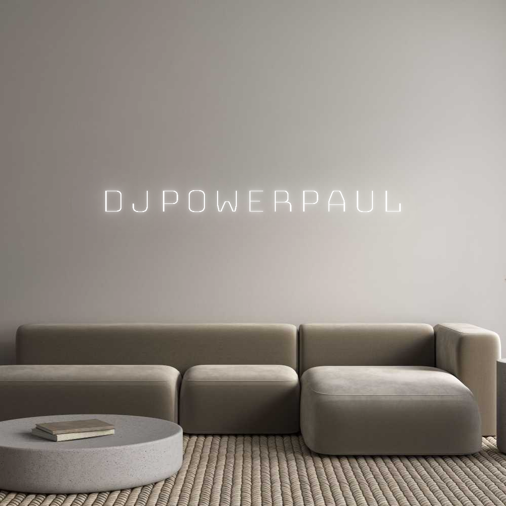 Custom Neon Sign Online Editor DJ PowerPaul