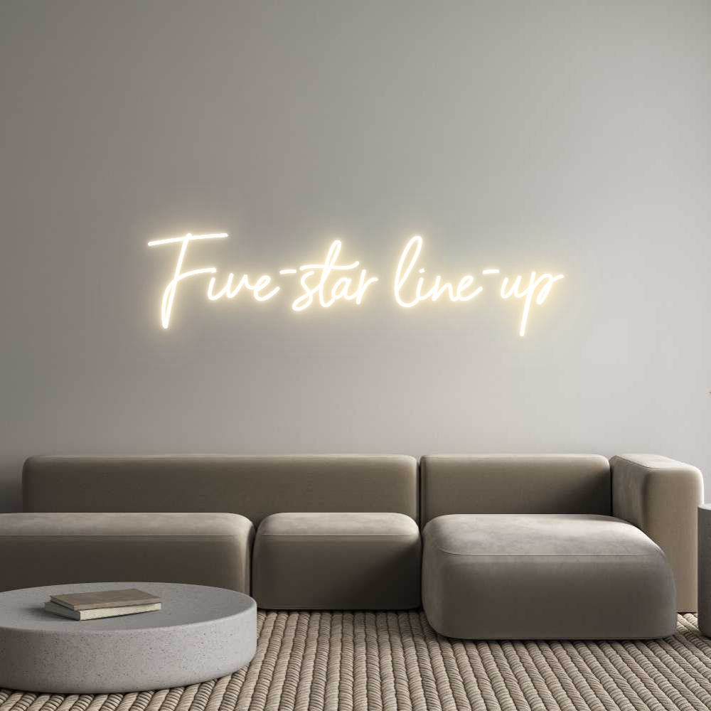 Custom Neon Sign Online Editor Five-star lin...