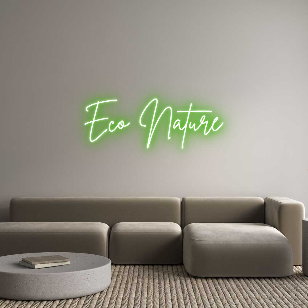 Custom Neon Sign Online Editor Eco Nature