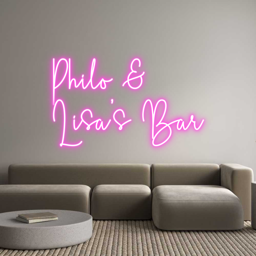 Custom Neon Sign Online Editor Philo &
Lisa...