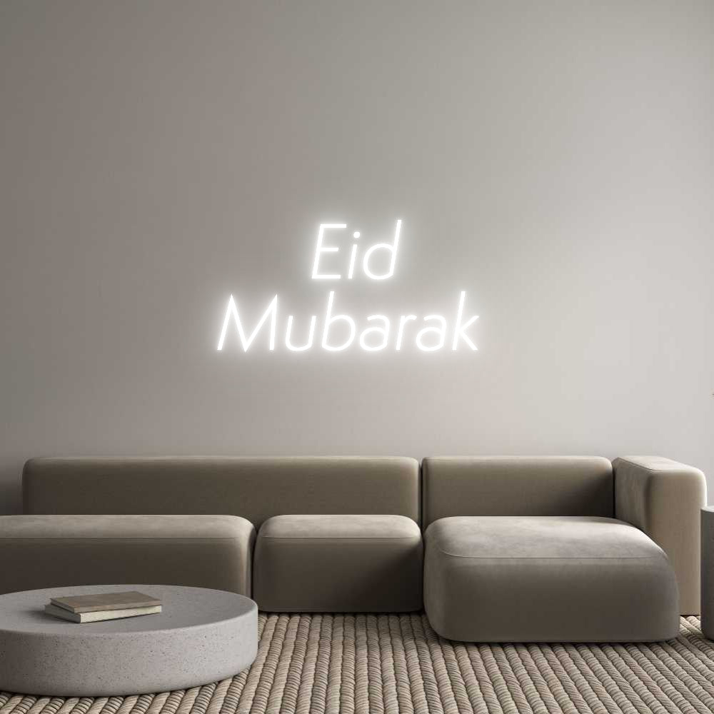 Custom Neon Sign Online Editor Eid
Mubarak