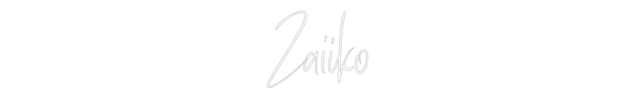 Custom Neon Sign Online Editor Zaiiko
