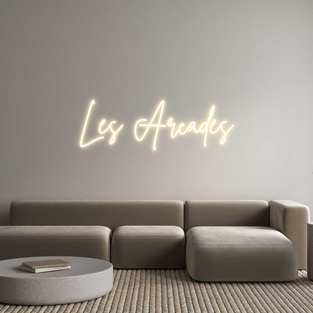 Custom Neon Sign Online Editor Les Arcades