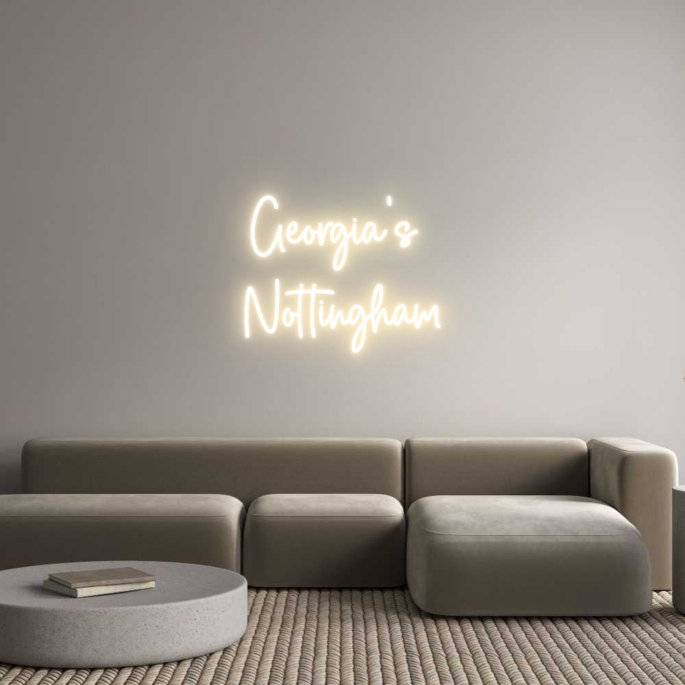 Custom Neon Sign Online Editor Georgia’s 
N...