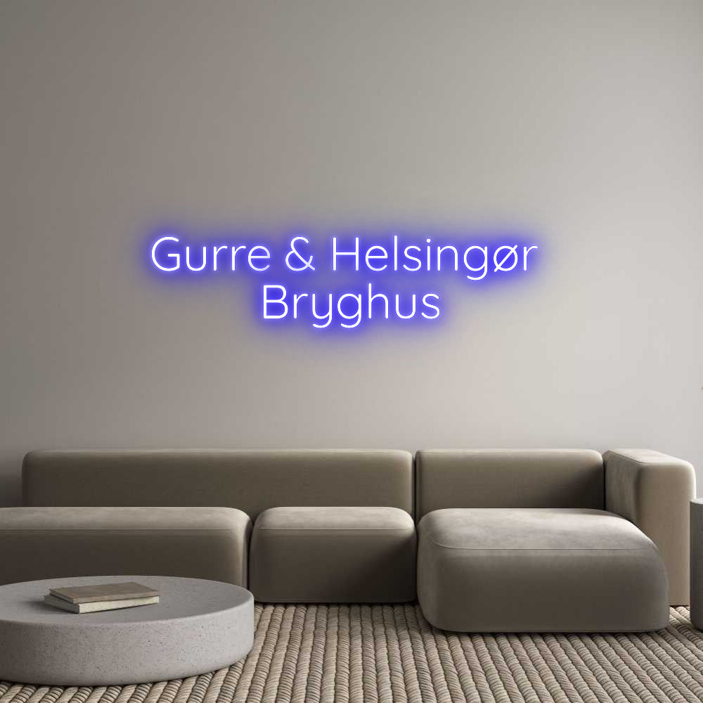 Custom Neon Sign Online Editor Gurre & Helsi...