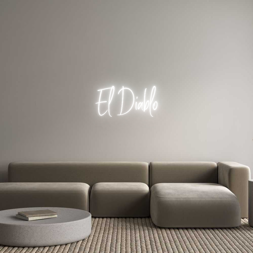 Custom Neon Sign Online Editor El Diablo