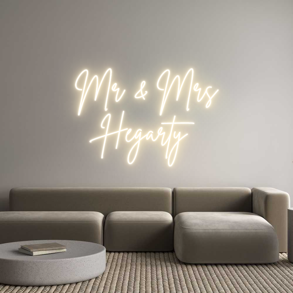 Custom Neon Sign Online Editor Mr & Mrs
Heg...