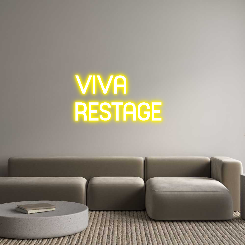 Custom Neon Sign Online Editor VIVA 
RESTAGE