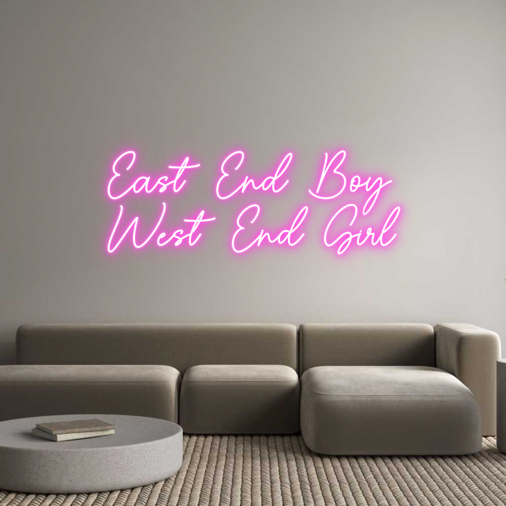 Custom Neon Sign Online Editor East End Boy
...
