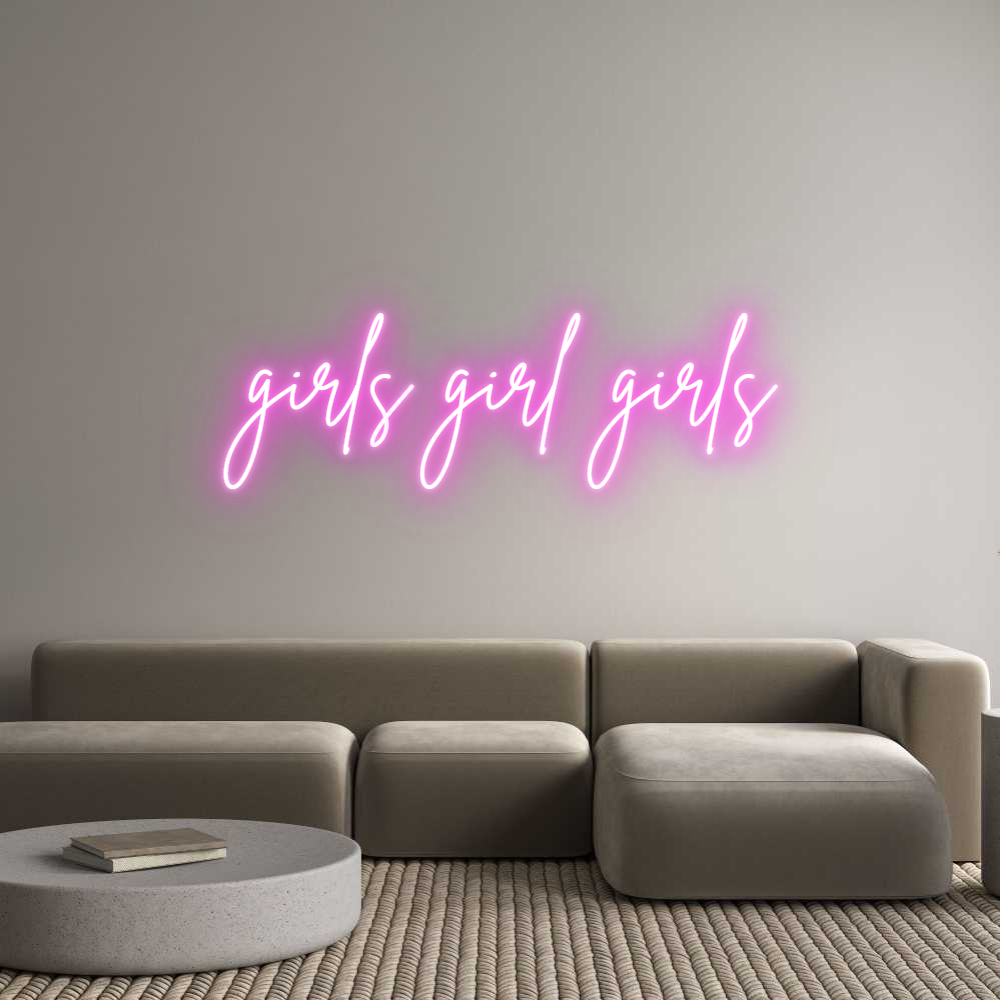 Custom Neon Sign Online Editor girls girl gi...