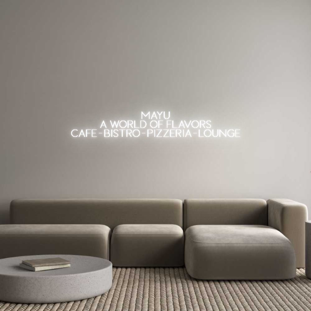 Custom Neon Sign Online Editor MAYU
A WORLD...