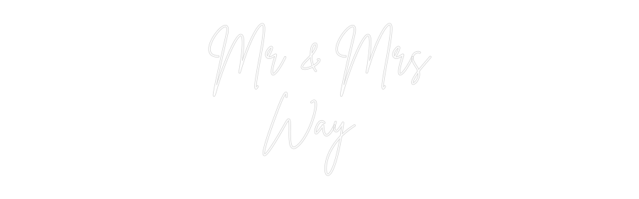 Custom Neon Sign Online Editor Mr & Mrs
   ...