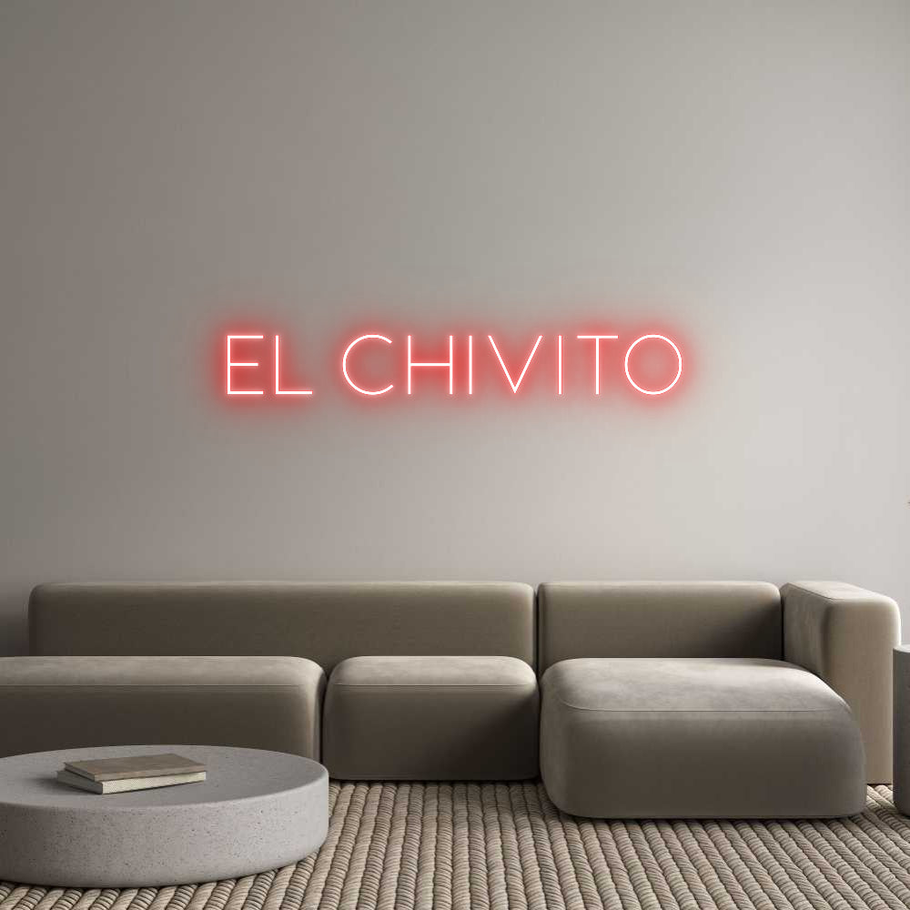Custom Neon Sign Online Editor El Chivito