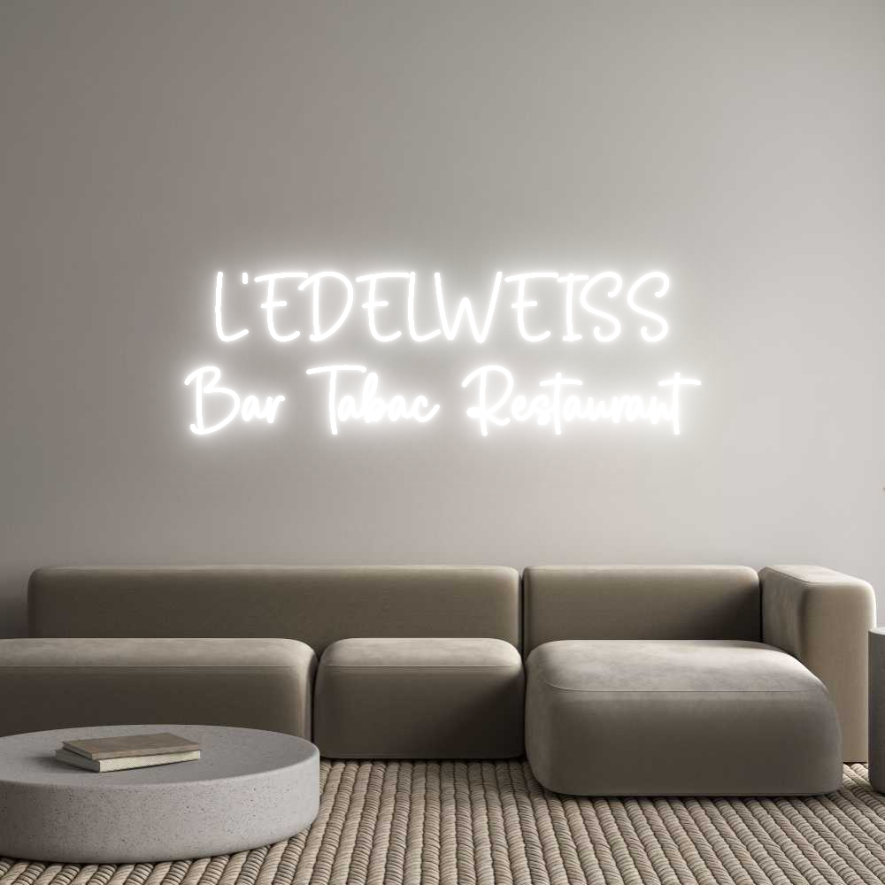 Custom Neon Sign Online Editor L'EDELWEISS
...