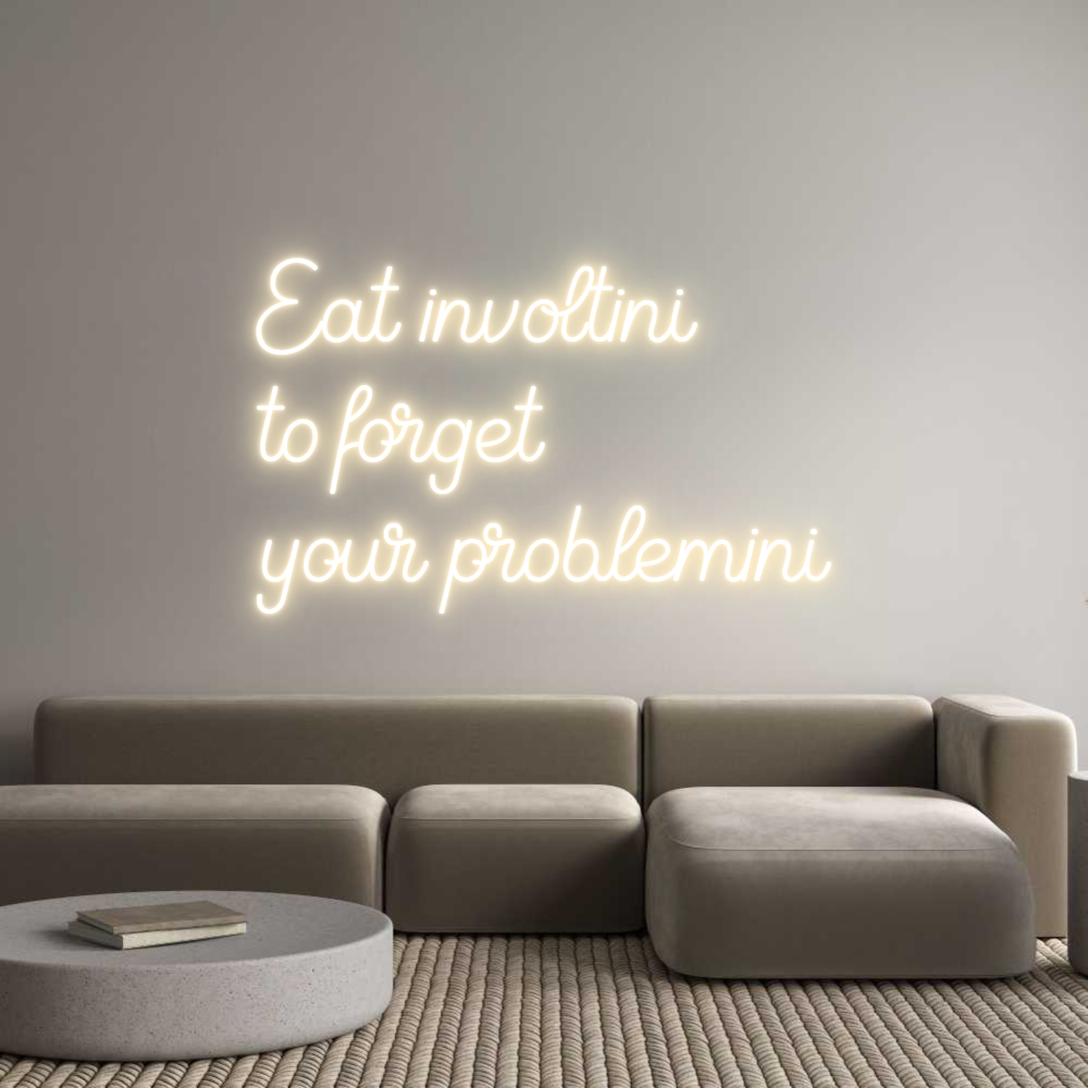 Custom Neon Sign Online Editor Eat involtini...